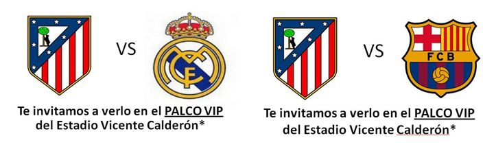 Tenemos ganador de las entradas VIP para el AT. Madrid vs F.C. Barcelona